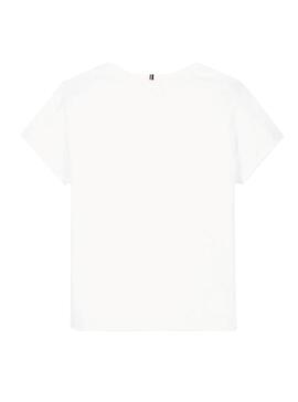 T-Shirt Tommy Hilfiger Fun Weiß für Mädchen