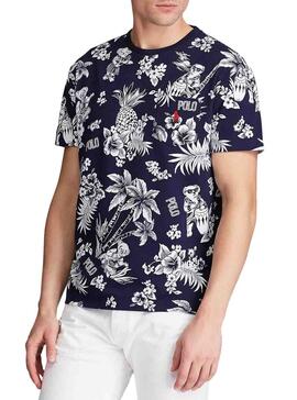 T-Shirt Polo Ralph Lauren Tropical Dunkelblaue 