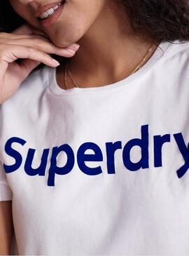 T-Shirt Superdry Flock Weiße für Damen
