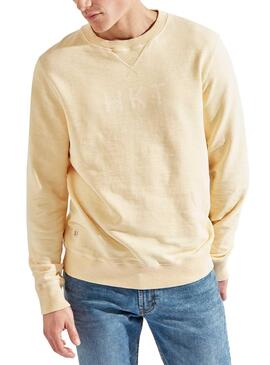 Sweatshirt Hackett Basic Men Gelb für Herren 