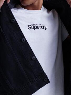 T-Shirt Superdry Core Essential Weiße Herren