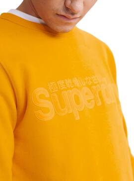 Sweatshirt Superdry Core Logo Gelb Männer