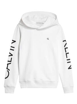 Sweatshirt Calvin Klein Jeans Hero Weiß für Jungen