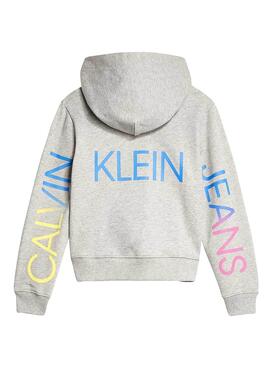 Sweatshirt Calvin Klein Jeans Hero Grey für Mädchen
