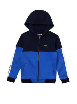 Sweatshirt Lacoste Colorblock Blau für Jungen