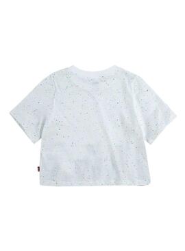 T-Shirt Levis Varsity Serif Weiß für Mädchen