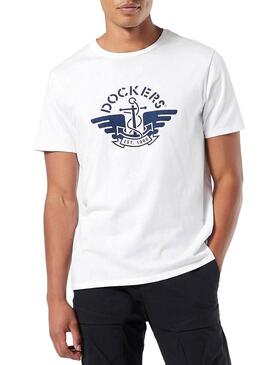 T-Shirt Dockers 1986 Weiß für Herren