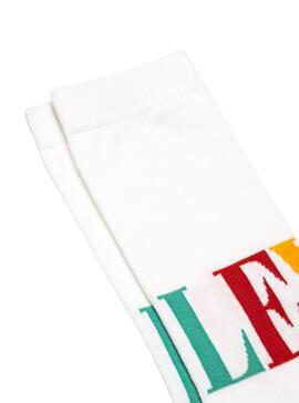 Socken Levis Rainbow Weiß