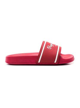 Sandalen Pepe Jeans Slider Logo Rot Jungen