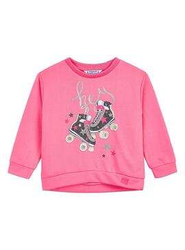Sweatshirt Mayoral Skate Rosa für Mädchen