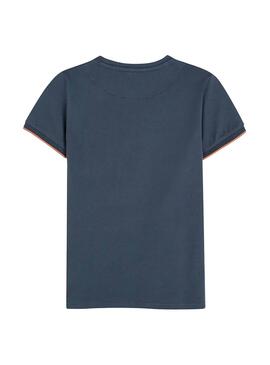 T-Shirt Mayoral Tropical Pocket Blau für Jungen