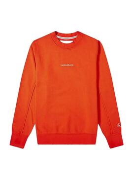 Sweatshirt Calvin Klein Chest Logo Rot für Herren