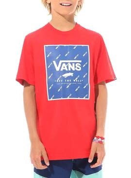 T-Shirt Vans Racing Rot für Jungen
