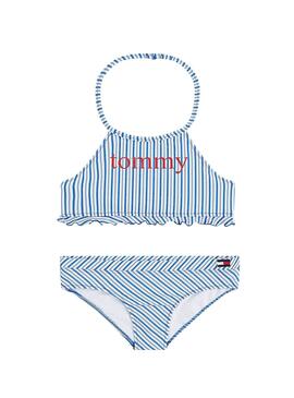 Bikini Tommy Hilfiger Stripes Blau für Mädchen