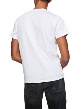 T-Shirt Pepe Jeans Edison Weiß für Herren