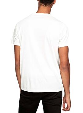 T-Shirt Pepe Jeans Marke Weiß für Herren