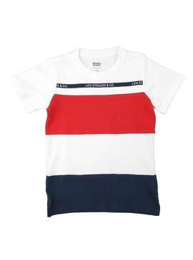 T-Shirt Levis Striped Weiß für Jungen