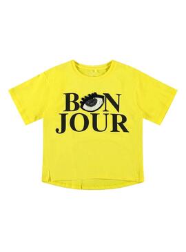 T-Shirt Name It Dlio Gelb für Mädchen