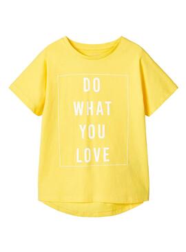 T-Shirt Name It Delilah Gelb für Mädchen