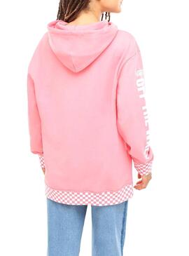 Sweatshirt Vans Racing Hoodie Rosa Damen