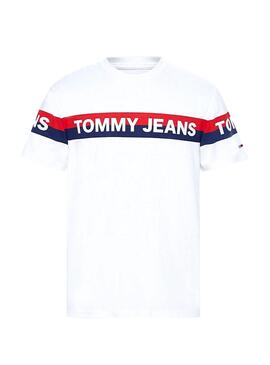 T-Shirt Tommy Jeans Double Stripe Weiss