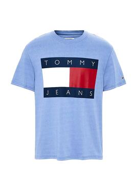 T-Shirt Tommy Jeans Big Flag Blau Herren