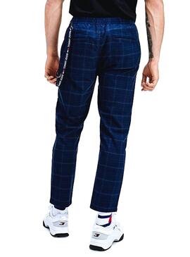 Pantalon Tommy Jeans Scanton Checked Azul