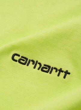T-Shirt Carhartt Script Stickerei Lima Herren