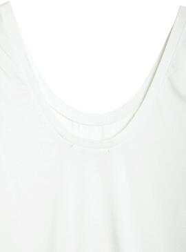 T-Shirt Naf Naf Gurte Weiss für Damen