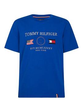 T-Shirt Tommy Hilfiger Anker Blau für Herren