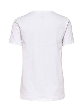 T-Shirt Only China Weiss für Damen