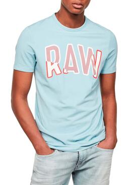 T-Shirt G-Star Multi Layer Blau für Herren