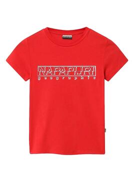 T-Shirt Napapijri Soli Rot für Niño