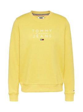 Sweatshirt Tommy Jeans Obst Gelb für Damen