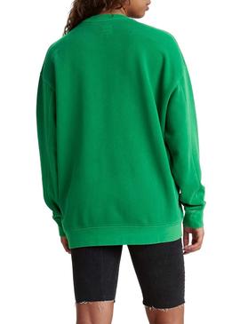 Sweatshirt Levis Snoopy Unbasic Grün für Damen