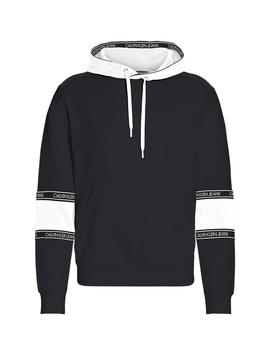 Sweatshirt Calvin Klein Blocking Logo Tape Schwarz
