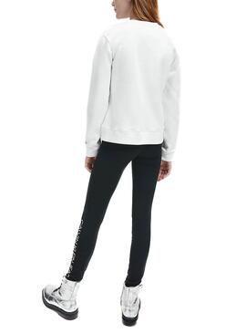 Sweatshirt Calvin Klein Monogram Weiss für Mädchen