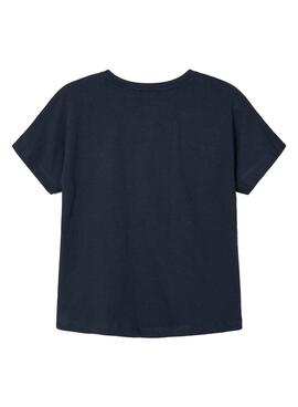 T-Shirt Name It Tixy Marineblau für Mädchen