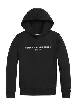 Tommy Sweatshirt Essential Schwarz Hilfiger für Junge