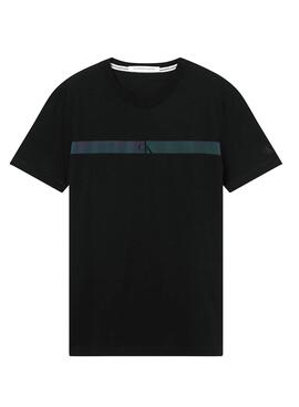 T-Shirt Calvin Klein Horizontal Schwarz für Herren