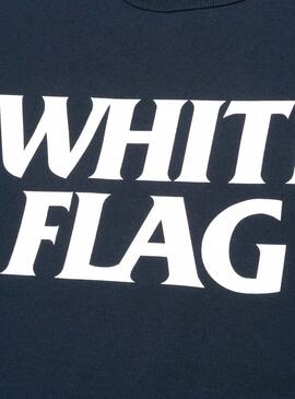 T- Shirt Carhartt White Flag Marine Blau  