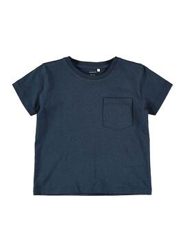 T-Shirt Name It Somic Marineblau für Junge