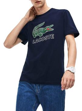 T-Shirt Lacoste TH6386 Schwarze Herren