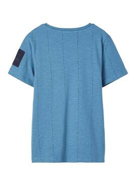 T-Shirt Name It Theodor Blau für Junge