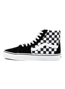 Sneaker Vans Sk8-Hi Checkerboard Schwarz