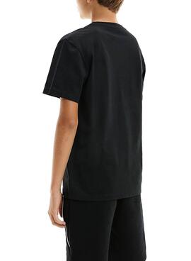 T-Shirt Calvin Klein Chest Monogram Schwarz Junge