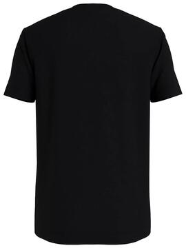 T-Shirt Calvin Klein Logo Piping Schwarz für Junge