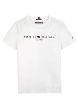 T-Shirt Tommy Hilfiger Essential Logo Weiss Junge