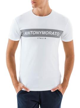T-Shirt Antony Morato Banda Logo Weiß