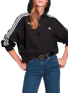 Sweatshirt Adidas Classics Crop Schwarz für Damen